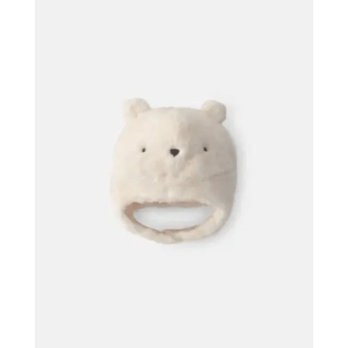 Baby Polar Bear Christmas Fleece Hat - Cream | Carter's