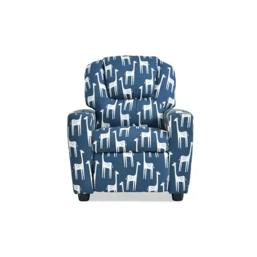 Wee-Cliner Gray & White Puppy Manual Kids Recliner