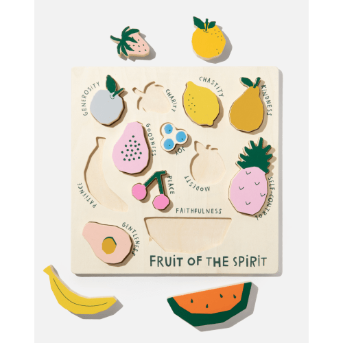 Catholic Fruit of the Spirit Wooden Puzzle