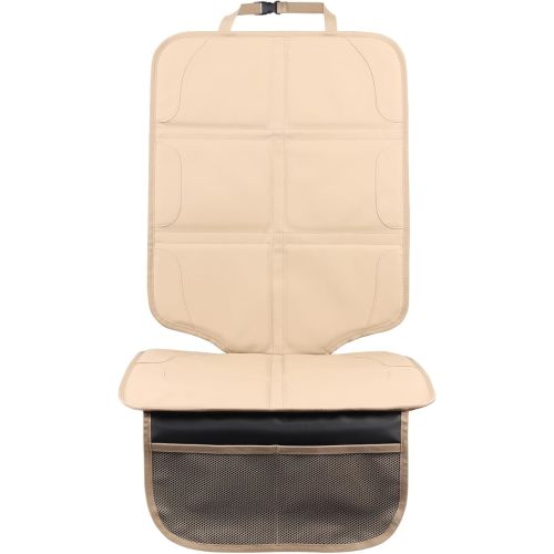 Car Seat Protector,Extra Thick Car Seat Covers Non-Slip Waterproof Mat Pad Leaving No Imprints Marks for Child Baby Pet Truck SUV Automobile (Beige-B)