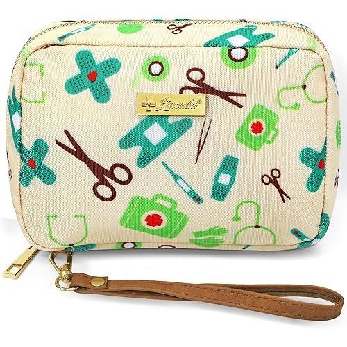 Portable Travel First Aid Kit for Kids and Adults, 143 Pieces All-Purpose Emergency First Aid Kit for Home, Car, Diaper Bag, Survival, Camping, Hiking, and More (Off-White)