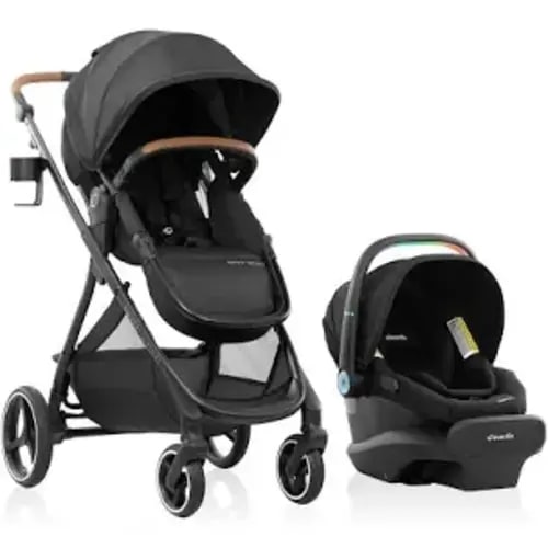 Evenflo Shyft Intuiti Travel System Featuring Revolve180 LiteMax NXT - Black Shale: Pram Mode, Folds for Easy Transport, 55 Lb Stroller Capacity - Google Search