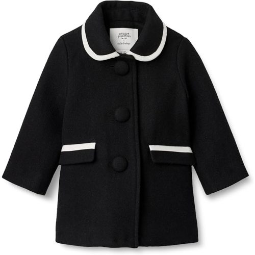 Amazon Essentials x Sofia Grainge Toddlers and Baby Girls' Wool Blend Coat