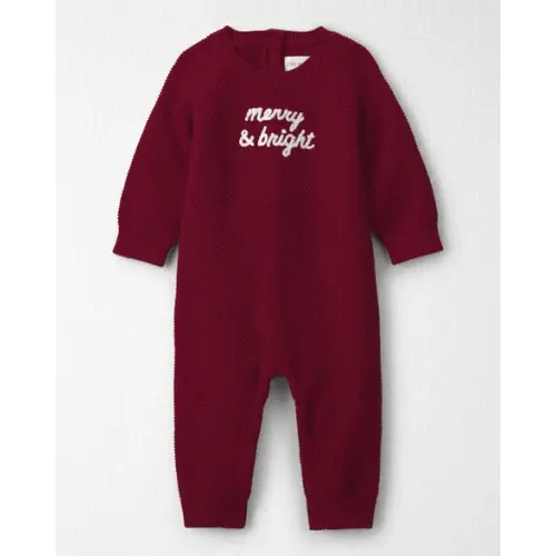 Baby Organic Cotton 'Merry & Bright' Sweater Knit Jumpsuit - Little Planet | Carter's