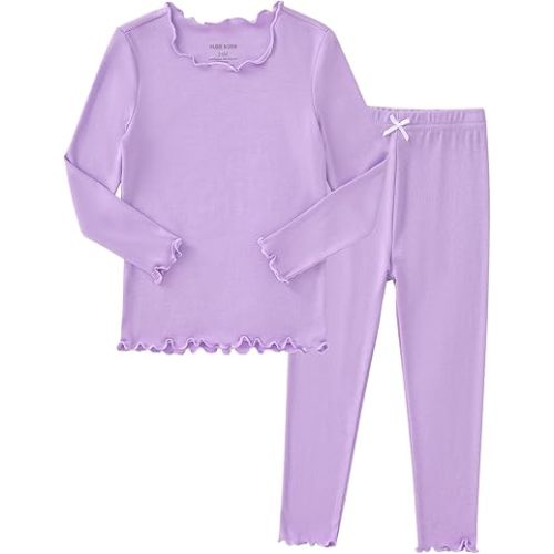 pureborn Baby Pajamas Set Pjs - Kids Toddler Boy Girl Short Long Sleeve Snug Fit Sleepwear 2pcs 12M-7Y