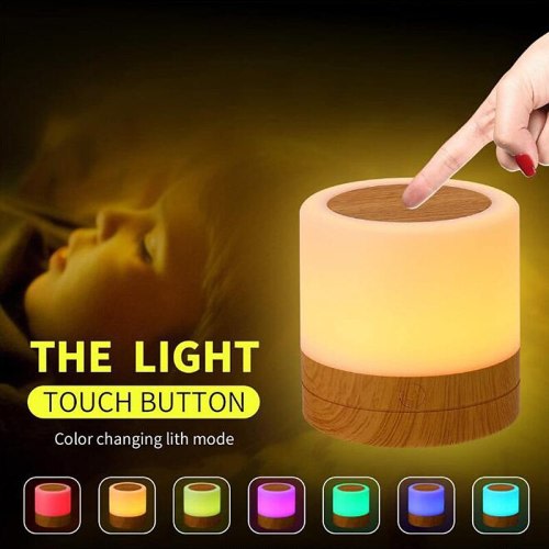 Night Light Touch Sensor Lamp Bedside Table Lamp for Kids Bedroom Rechargeable Dimmable Warm White Light + RGB Color Changing 2025 - $26.01