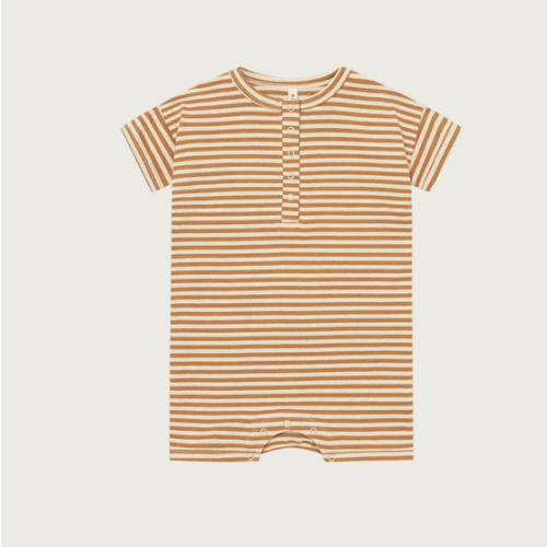 Copper Stripes Beach Romper