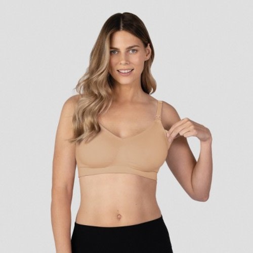 Bravado! BASICS Double Layer Seamless Maternity and Nursing Bra, Color: Nude, Size: M