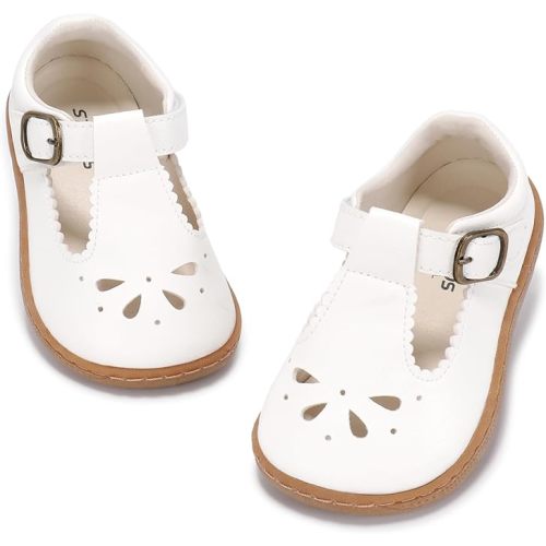 Toddler Girl Mary Jane Dress Shoes Wide Ballet Flats for Girls Party School Shoe