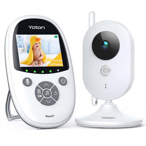 Baby Monitor with Camera, 2.7'' LCD Screen, USB-C Charging Cable, Temperature Monitoring