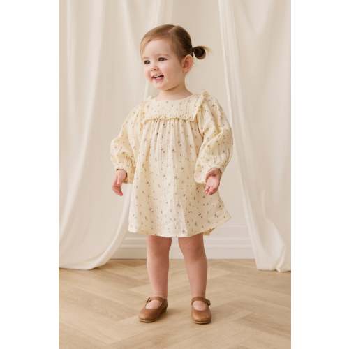 Organic Cotton Muslin Amira Dress - Dina Antique