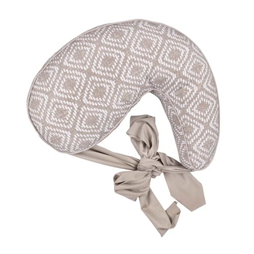 Boppy Anywhere Travel Nursing Pillow, Latte Rattan, Plus Sized to Petite with Stretch Belt, Portable Nursing Pillow, Breastfeeding and Bottle-Feeding Support, Machine Washable