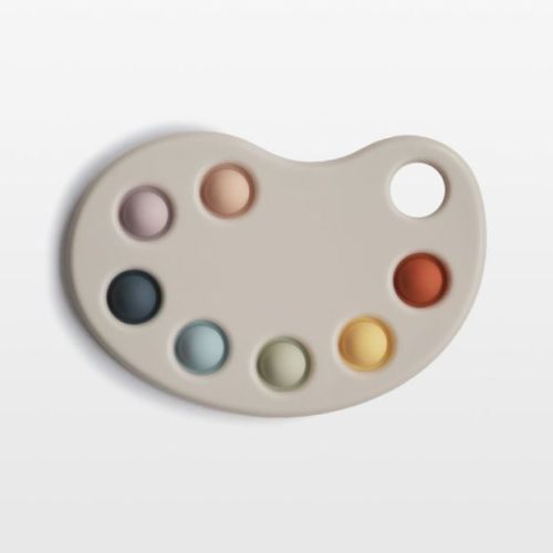 Mushie  Silicone Paint Palette Baby Press Toy