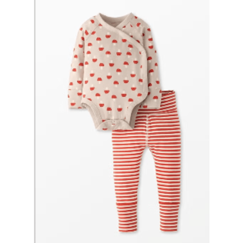 Baby Layette Wrap Top & Wiggle Pants in 3-6 Months | Hanna Andersson | Hanna-Me-Downs