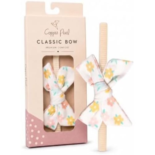 Copper Pearl Classic Baby Bow Headbands - Seasonal Collection