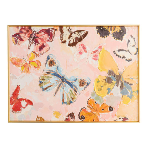 Butterflies by Lada Hana Framed Canvas Wall Art