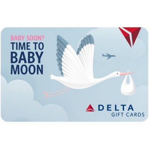 Delta Airlines Baby Moon $500 Gift Card