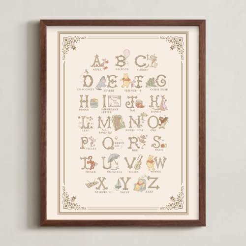 Disney's Pooh Alphabet Nursery Art
