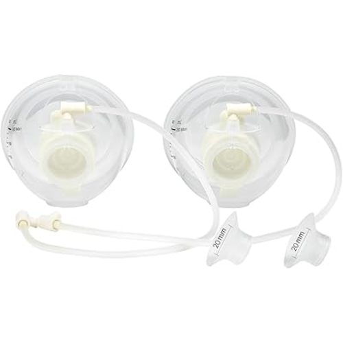 Phanpy Handsfree Wearable Breastmilk Collection Cups S4, Original Phanpy Breast Pump Replacement Accessories, 24 mm Flange and 20mm Insert Included, 12 oz / 360 ml, 2 Piece