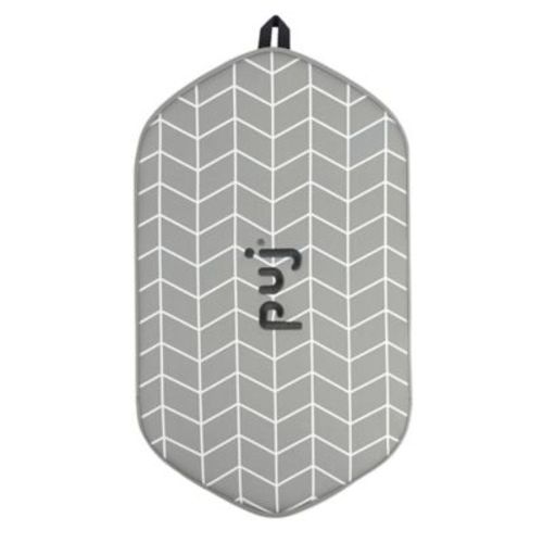 Puj® Pad Bath Kneeler in Herringbone - GREY/WHITE - ONE SIZE