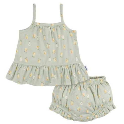 Gerber Baby Girls' Top and Diaper Cover Set - Stripe - 6-9 months - 2-Piece