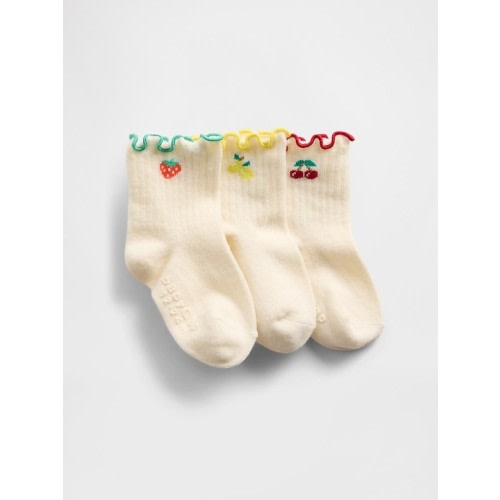 Baby & Toddler Ruffle Crew Socks (3-Pack)