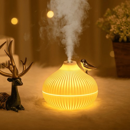 DAKIMOE Humidifier for Room Home Cool Mist 600 sq ft Water with Night Light Bedroom Humidifiers Small Onion with Bird Shape
