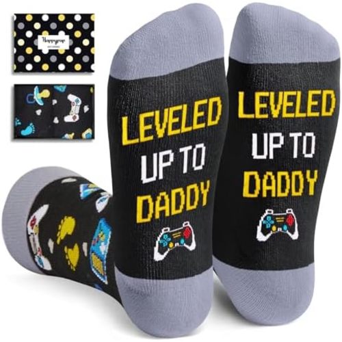 HAPPYPOP Funny Gifts For Him - Gifts For New Dad Father, Novelty Socks For Men Fathers Day