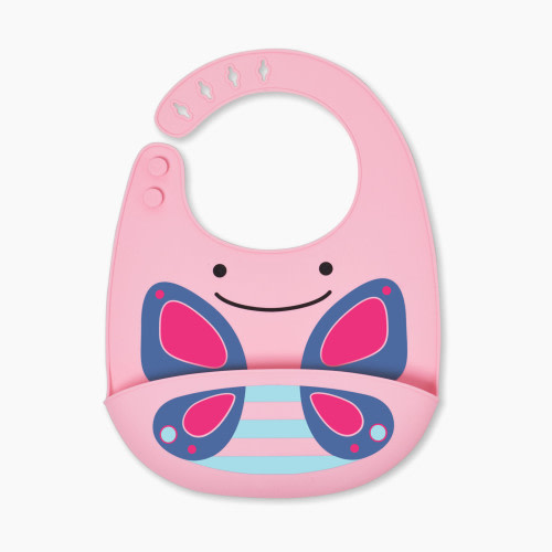 Skip Hop Fold & Go Silicone Bib - Butterfly