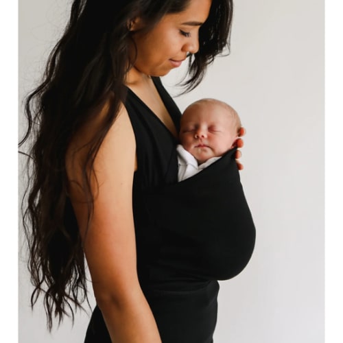 Lalabu Soothe Shirt | Newborn Baby Carrier Shirt for Mom | No-Wrap Baby Wearing Shirt from Makers of The Lalabu Dad Shirt | Skin to Skin Top for Mom and Baby