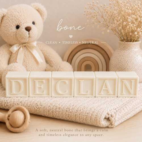 Personalized Name Shelf Blocks | Custom Word Blocks | Baby Gift | Nursery Decor - New Mother's Day Gift
