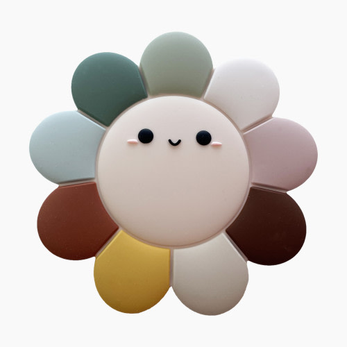 Loulou Lollipop Silicone Teether - Daisy Multicolor