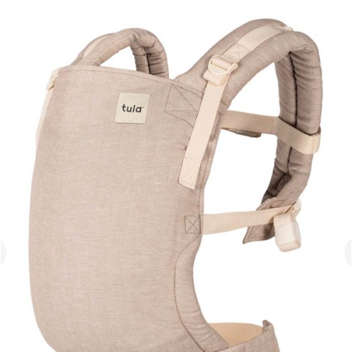 Linen Ergonomic Baby Carrier - Free-To-Grow Sand Tan – Baby Tula US