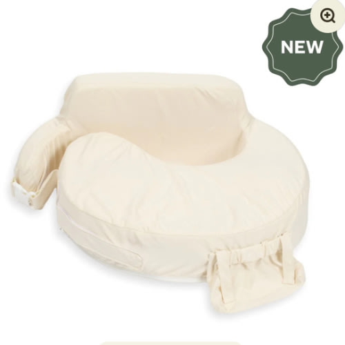 Super Deluxe Oat Nursing Pillow with 100% Organic Cotton Cover