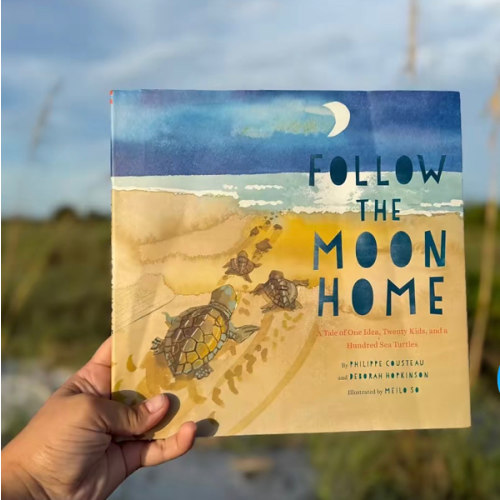 Follow the Moon Home: A Tale of One Idea, Twenty Kids, and a Hundred Sea Turtles (Children's Story Books, Sea Turtle Gifts, Moon Books for Kids, Children's Environment Books, Kid's Turtle Books)
