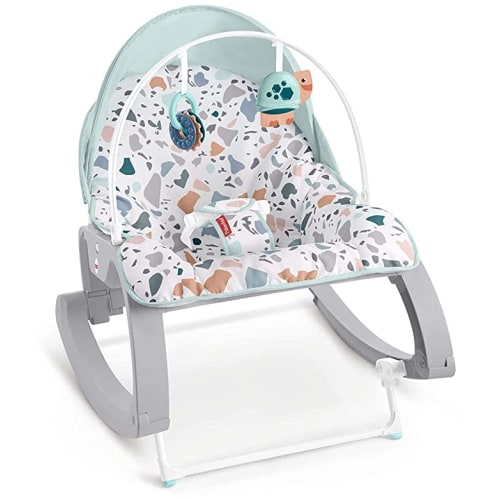 Fisher-Price Deluxe Infant-to-Toddler Rocker Seat - Pacific Pebble - Multi, 24.00 x 5.50 x 17.00 inches