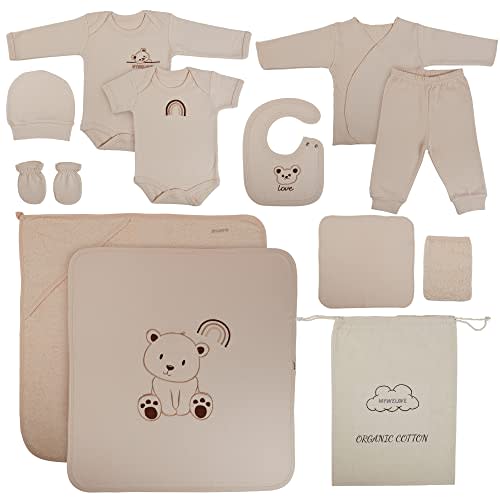 MyWeLove Baby Layette Set - Organic Cotton Baby Boy Clothes & Baby Girl Clothes