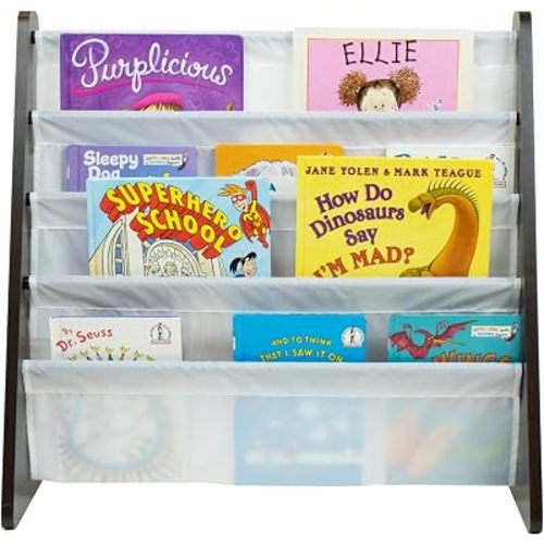 Humble Crew Kids Bookshelf, Montessori Front Facing Toddler Bookcase 4 Tier