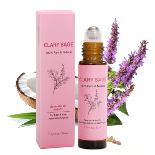 FSYQUAST Clary Sage Oil Roller for Labor - Natural Labor and Delivery Essentials,Hospital Bag Must Haves for Pregnant Women&New Mom