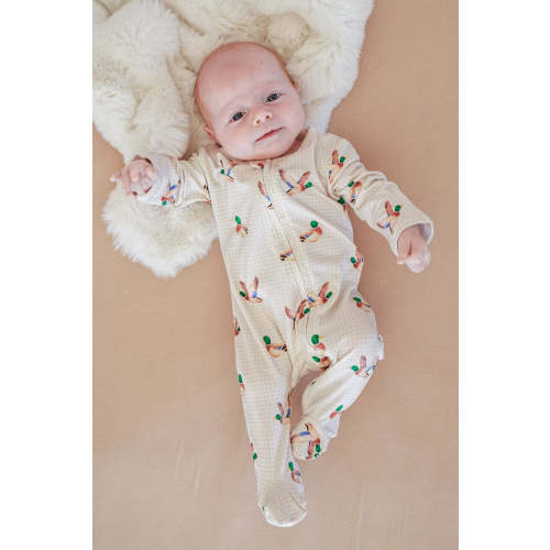 Bamboo Zipper Footie | Little Mallard