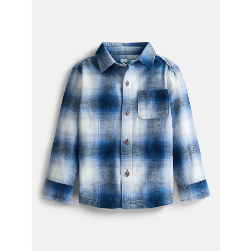Wonder Nation Toddler Boys' Flannel Shirt with Long Sleeves, Size 12M