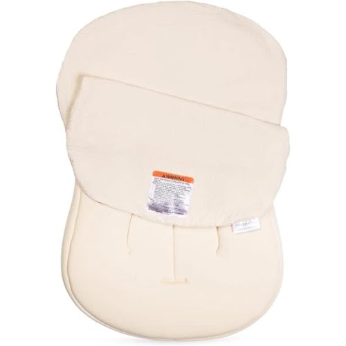 snuggle me Baby Lounger Muslin Cover, 100% Organic Cotton Newborn Lounger Cover, Soft and Breathable Baby Nest Slipcover for Boys Girls - Natural