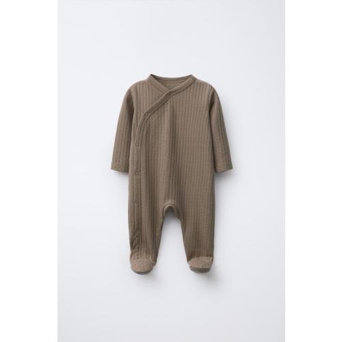PLAIN STRUCTURE JUMPSUIT - Brown | ZARA United States
