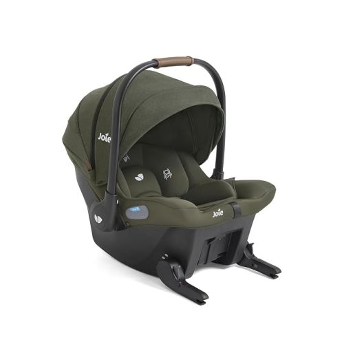 Joie Baby, Mint Latch Baseless Infant Car Seat – Lightweight, Built-in Rigid Lower Anchor Attachments and Side-Impact Protection – No Base Installation Required, Travel-Friendly Design (Forest)