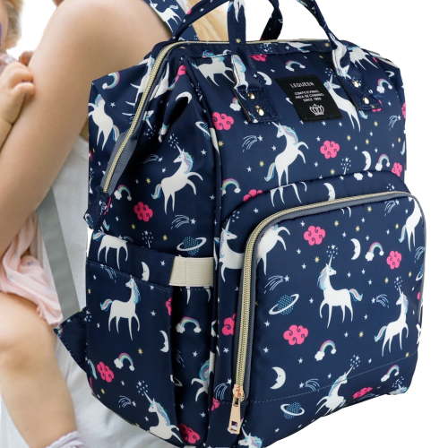 Diaper Bag Backpack Baby Nursing Nappy Bags With Insulated Pockets, Mummy Maternity Large Capacity Breathable Backpack