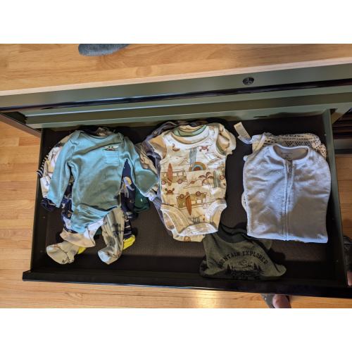 Carter's Short-Sleeve Bodysuits (5 Pack) - Dinosaur Multi, 0-3 M