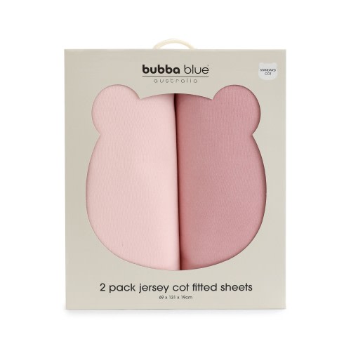 Bubba Blue Sundae Cot Fitted Sheet 2 Pack Cupcake