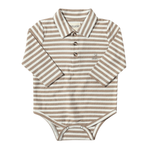 Seymour Onesie - Tan/White