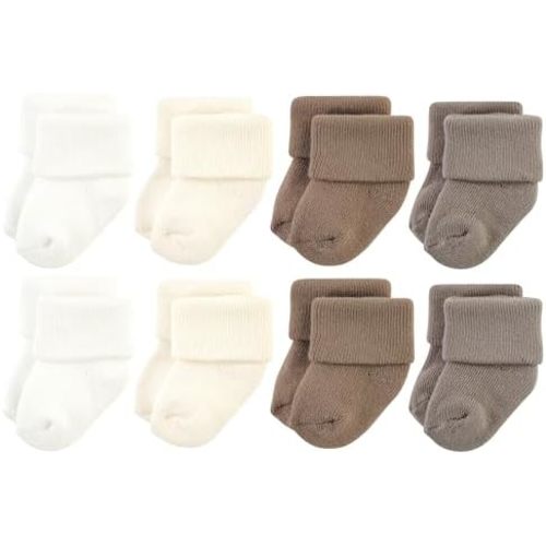 Hudson Baby Baby 8-pack Cotton Rich Newborn and Terry Socks