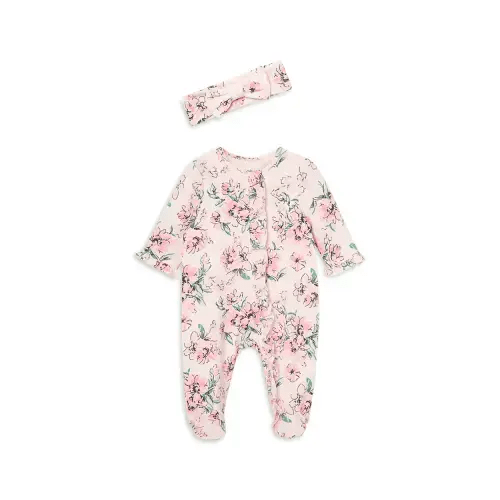 Girls' Dream Floral Footie & Headband - Baby